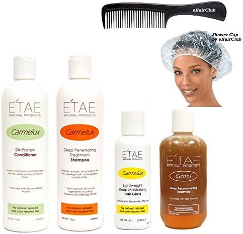 Natural Hair System including eHairClub Hair Tools and Etae Carmel Natural Products