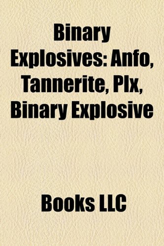 Binary Explosives Anfo Tannerite Plx Binary Explosive Books Llc