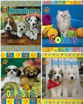 Board book Best Friends, Colors, Numbers, & Opposites 4-Pack (Paw Prints Early Learning) Book