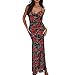 NSUQOA JSEIAJB Fashion V-Neck Elegant Dress Versatile Slim Suspender Dress Comfortable Polyester Mid-Waist Tie-up Dress(Large)