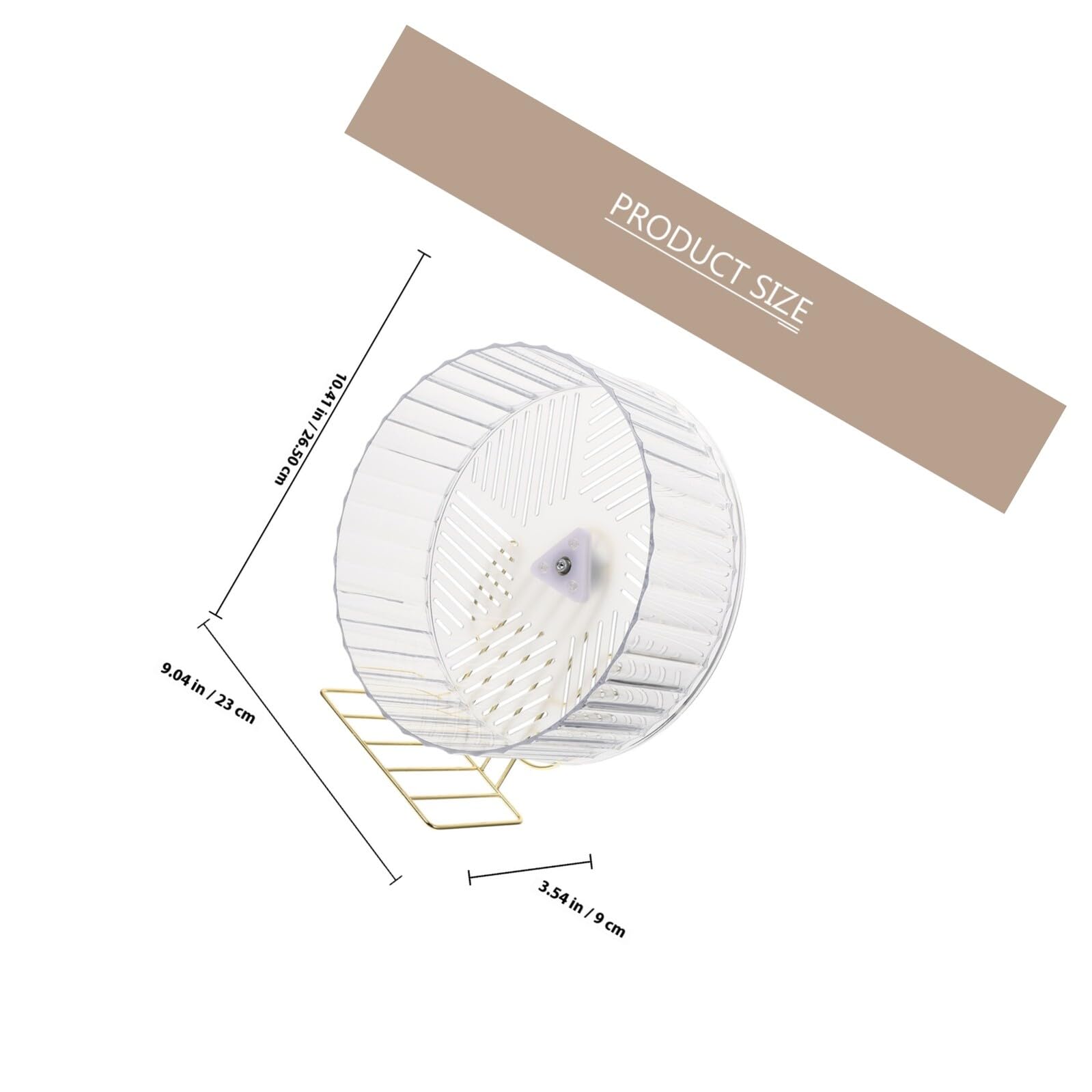 UKCOCO Roue d'exercice pour Hamster et Squirrel Base Stable Design Silencieux et Élément de Jeu pour Cage de Compagnie Couleur Aléatoire