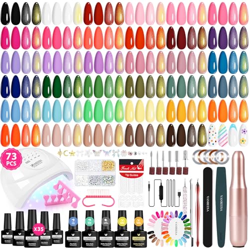 VANREESA 73 Pcs Gel Nail Polish Kit