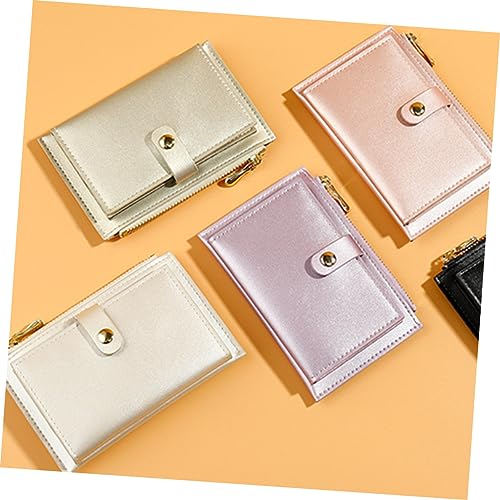 1Pc Women Multi Card Zipper Purse Iridescent Finish Change Wallet Stylish and Functional Card Holder for Everyday Use4