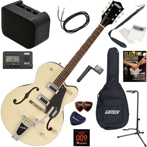 グレッチ エレキギター初心者入門 ミニアンプが入ったお手軽13点セット G5420T Electromatic/2TVW(2トーンヴィンテージホワイト)