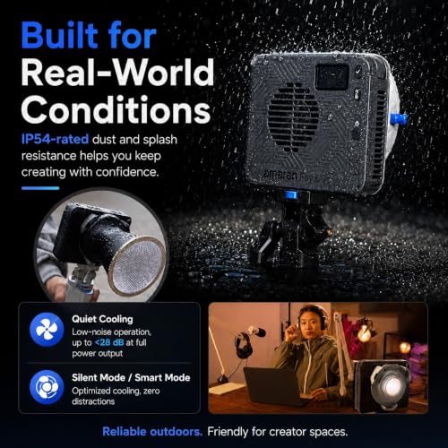 Image of Amaran Ray 60c RGB LED Video Light 60W COB Studio Light Bowens Mount IP54