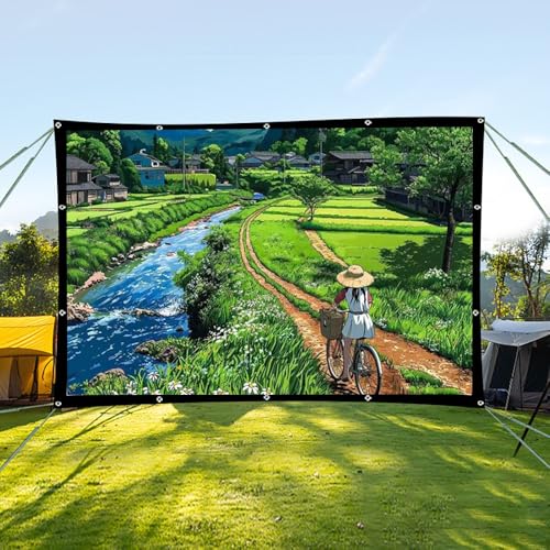Pantalla de proyector plegable 100 pulgadas 16:9 portátil miniatura 6