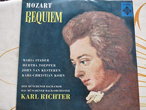 Wolfgang Amadeus Mozart , Maria Stader , Hertha TÃ¶pper , John Van Kesteren , Karl Kohn , MÃ¼nchener Bach-Chor , MÃ¼nchener Bach-Orchester , Karl Richter - Requiem - Telefunken - SLT 43059, Telefunken - SLT 43 059
