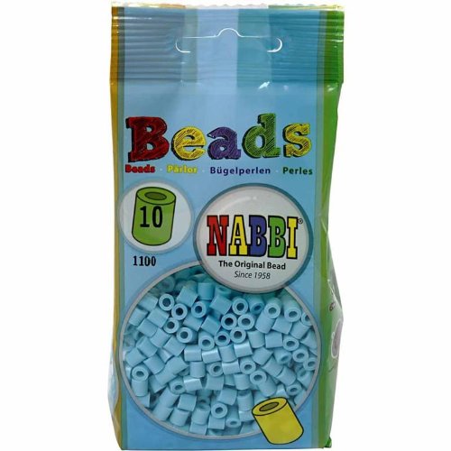Nabbi Melting Beads ~Ø 5 x H 5 mm 1.100 pcs. Turquoise #10, 1100-Piece