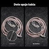 Linsoul KZ ZSN Pro Dual Driver 1BA+1DD Hybrydowe metalowe słuchawki douszne HiFi z odłączanym, wpuszczanym kablem 2-pinowym, panel ze stopu cynku(Bez mikrofonu, Fioletowy)