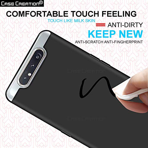 Image of Case Creation Luxurious OG Series for Samsung Galaxy A90 Case Cover,Anti-Dirty Slim Case Frosted Matte Cute Candy TPU Raised Bezel (Splash of Color) Back Cover for Samsung A90 -Black