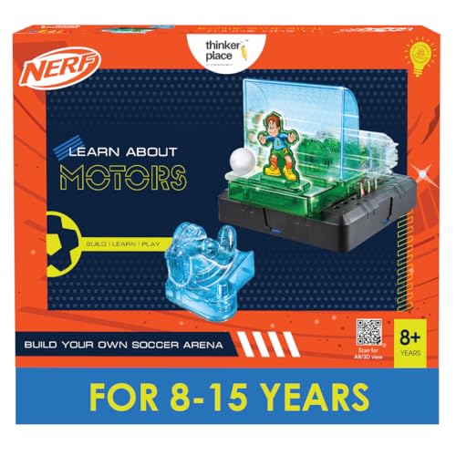 Image of Nerf Soccer Fever DIY Kit | Build, Learn & Play | STEM Toy for Kids Age 8+ | Motor Learning Kit with AR Experience | Fun Soccer Game
