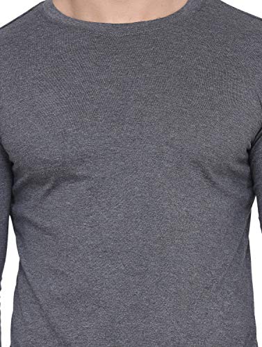 Image of Self Design Men Full Sleeve Round Neck Multicolor T-Shirt (Pack of 2)