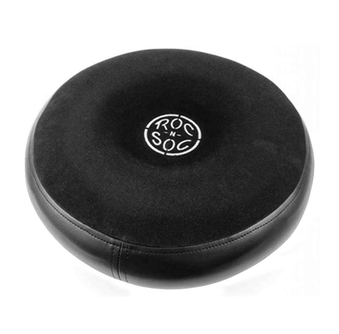 Roc-N-Soc - Taburete de tambor con asiento redondo, color negro