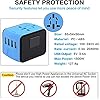 International Travel Adapter Universal Power Adapter Worldwide All In One 4 Usb Perfect For European Us Eu Uk Au 160 Countries Blue