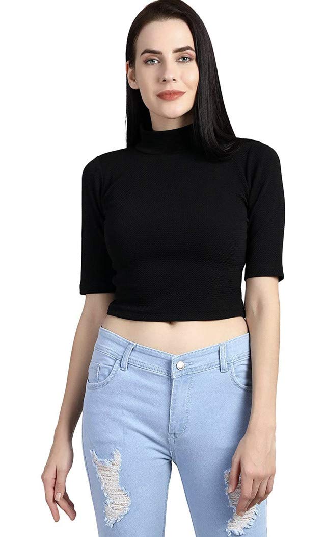 The Bebo Women's Top, Casual Wear, Daily Hangouts & Meetings, (Black_2X-Large)
