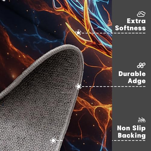 Tapis de bain cerf microfibres 50x80 orange doux