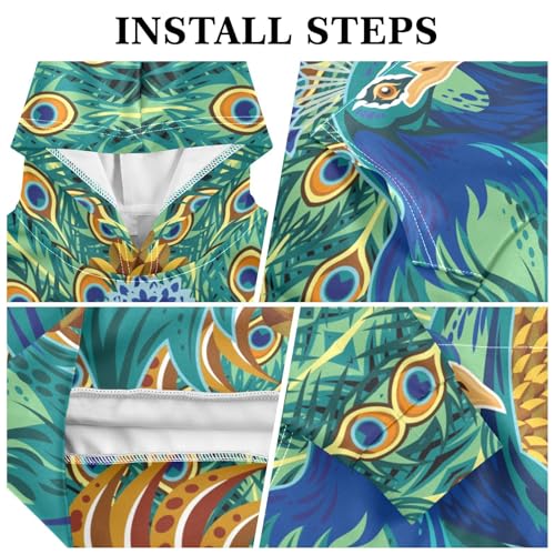 Roaring Dinosaur T-rex Unicorn on Cloud Youth Hoodie Sweatshirt3