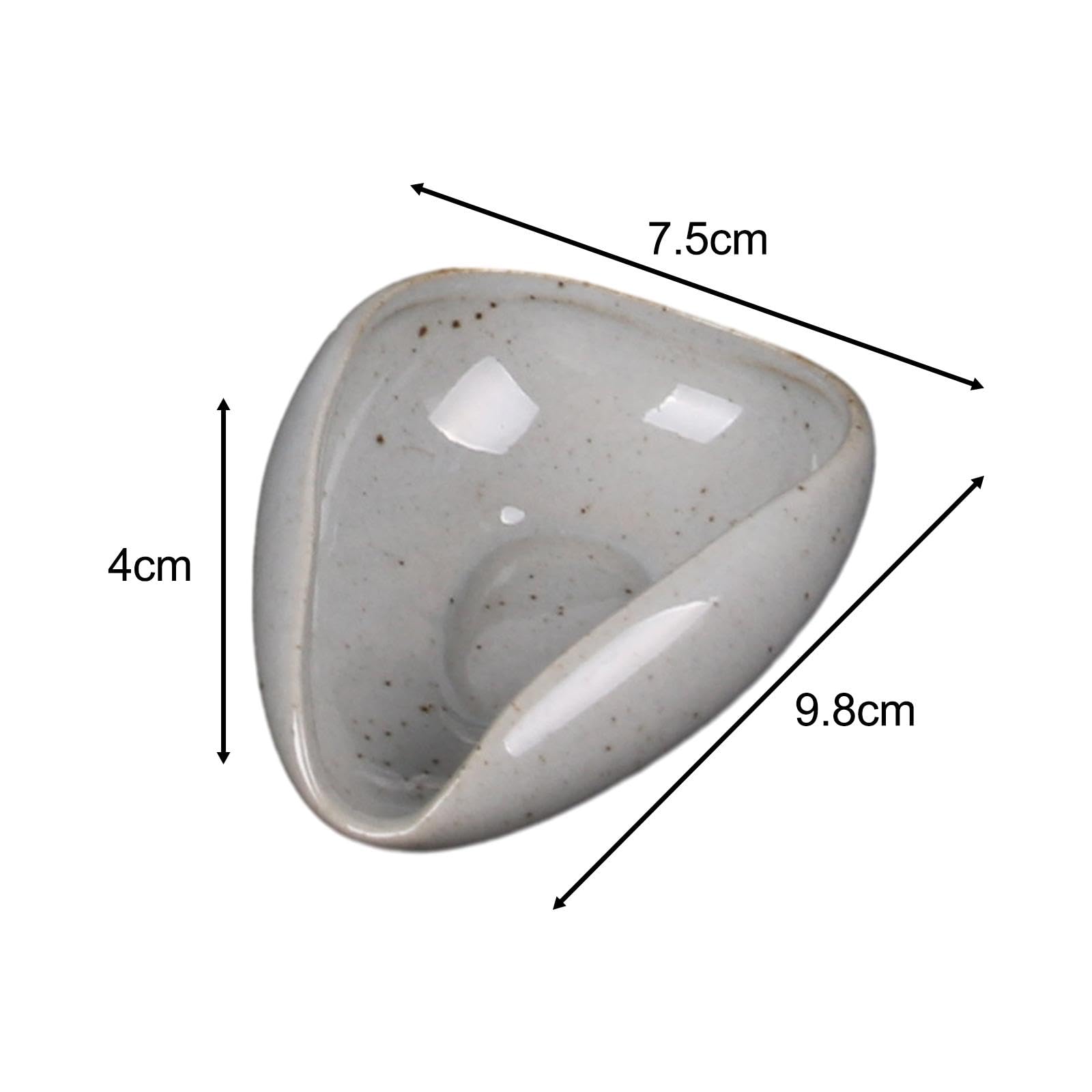 Fenteer Coffee Bean Dosing Cup Ceramic Single Dosing Tray Kitchen Modern Tea Accessory Coffee Bean Weighing Bowl for Cafe Restaurant, Gray