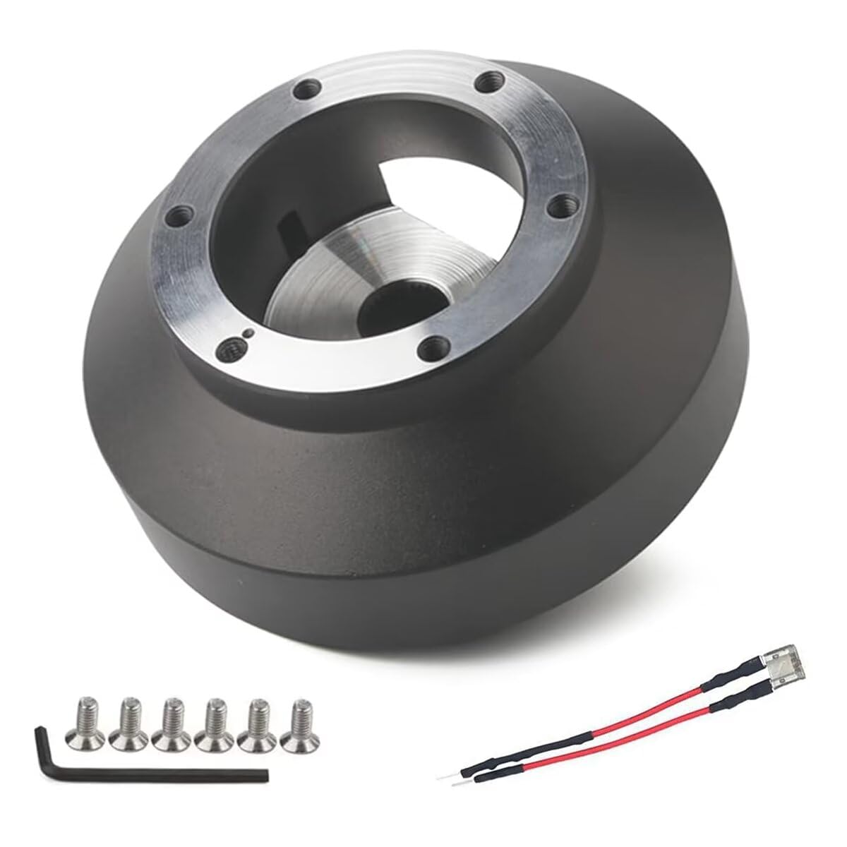 Speed Daddy Billet Aluminum Steering Wheel Hub Adapter - 6-Hole Silver For 92-95 Civic EG/Integra DC2