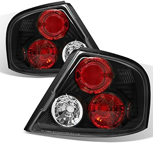 AKKON - For 1998-2001 Altima Euro Style Black Altezza Tail Light Brake Lamp Left and Right Replacement