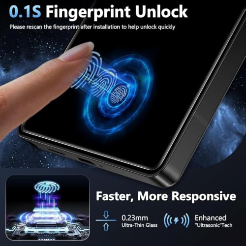 Image of Military-Grade Tempered Glass Screen Protector Compatible for Samsung Galaxy S26 5G with Edge to Edge Coverage and Easy Self Installation Kit (Samsung Galaxy S26)