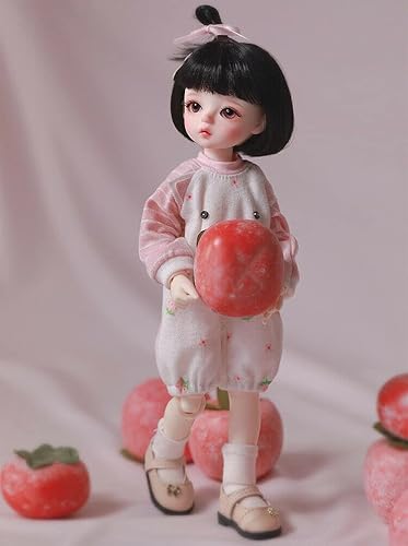 Miniatura 4 de 1/6 BJD - Muñeca pequeña de juguete + ojos cambiables + peluca + ropa juego completo de regalo de Navidad