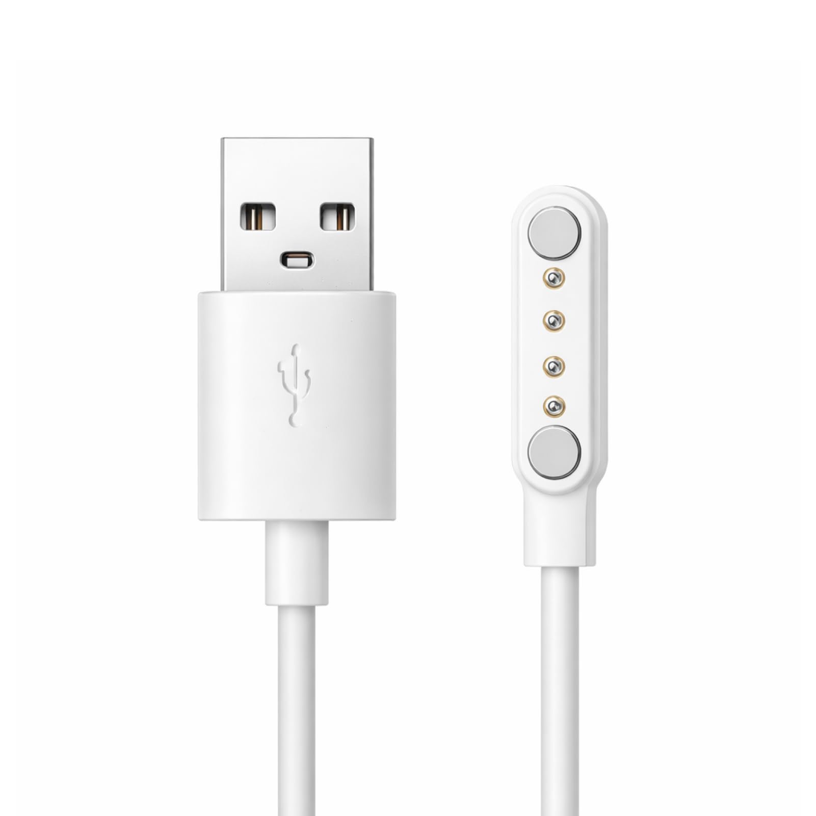 Cargador Reloj Inteligente Universal Magnético,Cargador Magnético USB de 4 Pines para Reloj Inteligente–Cable de Carga de 2,54 mm, Compatible con Diversos Modelos de Smartwatch, Seguro y Eficaz