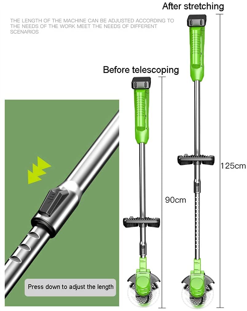 Tagliaerba a Batteria Tagliaerba Elettrico Tagliaerba agricolo Ricaricabile Tagliaerba Multifunzionale per Uso Domestico Tagliaerba a Batteria