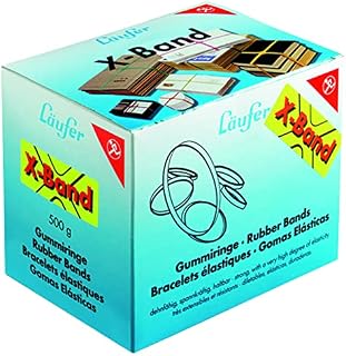 Läufer 59074 Rondella X-Band, elastyczne taśmy krzyżowe, gumowe taśmy 80 x 11 mm, średnica 50 mm, puszka 30 g, kolorowe