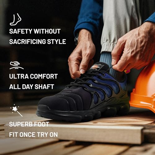 Image of Steel Toe Shoes for Men Women Lightweight Safety Work Sneakers