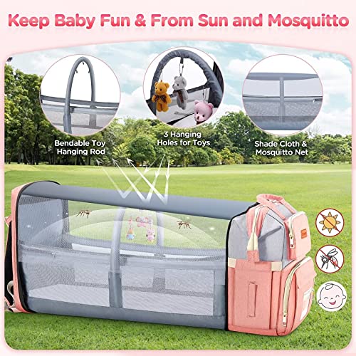 Gimars Diaper Bag Backpack, Large Pockets Multifunctional Baby Girl Diaper Bag For 2 Kids/Twins Baby Stuff, Baby Shower Gifts, Diaper Bag With Detachable Changing Station For Boys Girls #TOP2