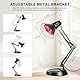 Cozion Infrarotlampe Wärmelampe 150 watt Rotlichtlampe Infrarotlicht Heimgebrauch Infrarotlicht-Rotlicht-Wärmelampen Temperatur einstellbar Infrarotlichtlampe