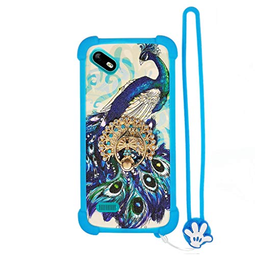 Coque pour Echo Buzz Echo Mobiles Buzz Coque Silicone Border + PC Hard Stand Housse Étui Case Coverr XKQ