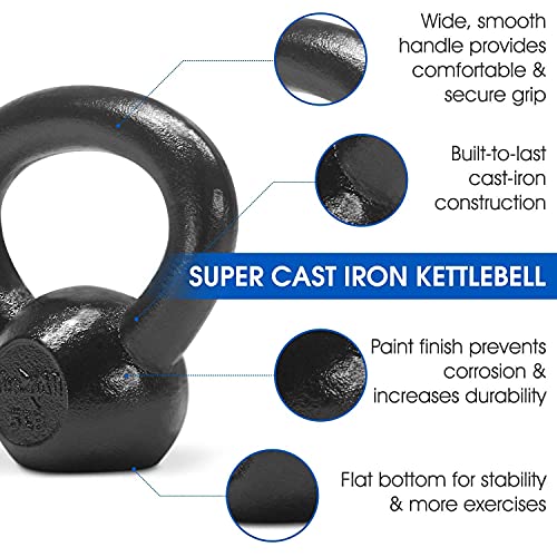 Image of Cast Iron Kettlebell for Strength /Fitness Kettlebell for Home Gym, Kettlebell 8 KG