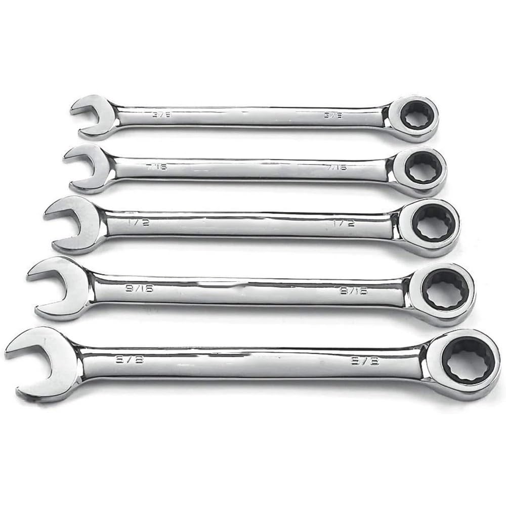 Llaves Fijas con Carraca Juego de Llaves combinadas con Caja de trinquete, 1 Uds., 6-24mm, for reparación de automóviles, Llave de Anillo, Herramientas manuales Llave Carraca(18mm-1pcs)
