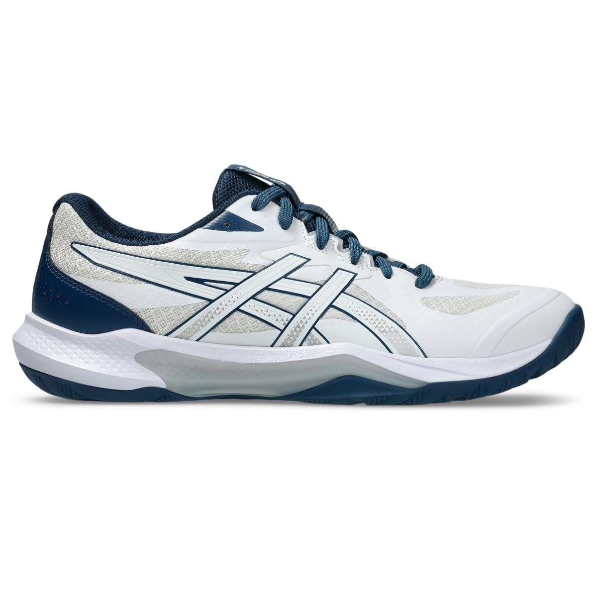 Asics Men's Gel-Tactic 13 Volleyball Shoes, 14, White/MAKO Blue