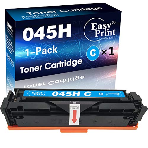 1-Pack (Cyan) Compatible Cartridge 045 045H Toner Cartridge CRG-045H High Yield for Canon Color imageCLASS LBP612Cdw MF634Cdw MF632Cdw MF632 MF634 Printer, by EasyPrint