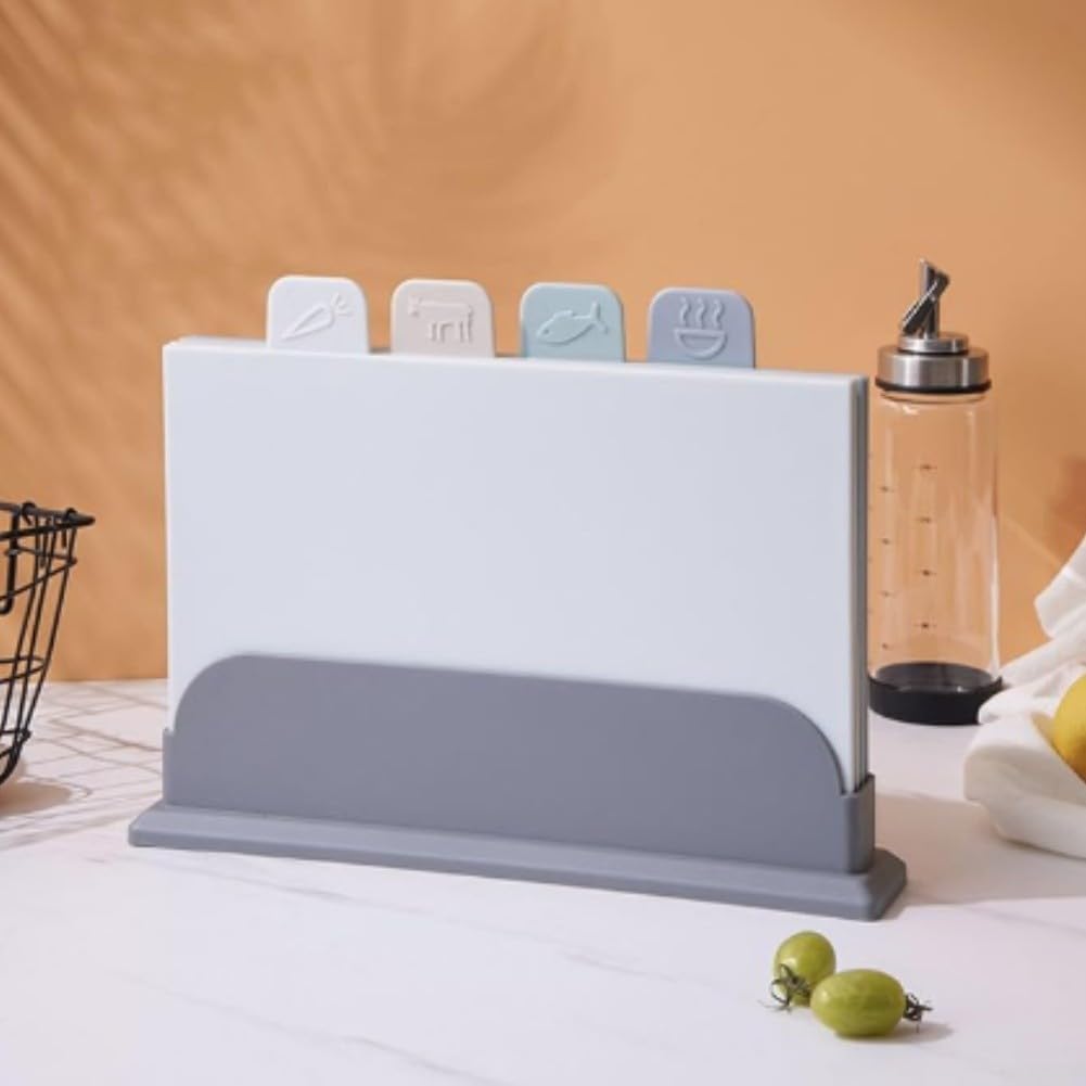 Set di 4 taglieri in plastica PP antiscivolo