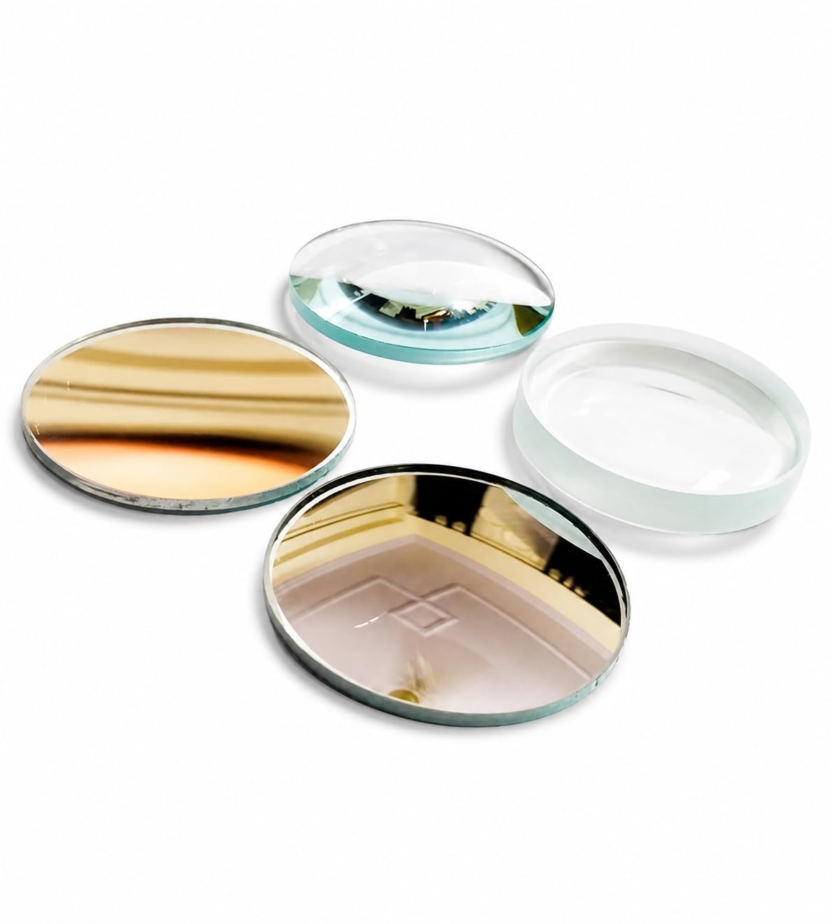 Anand traders lens and mirror set.set of concave convex mirror and concave convex lenses. 50mm diameter-picture-11