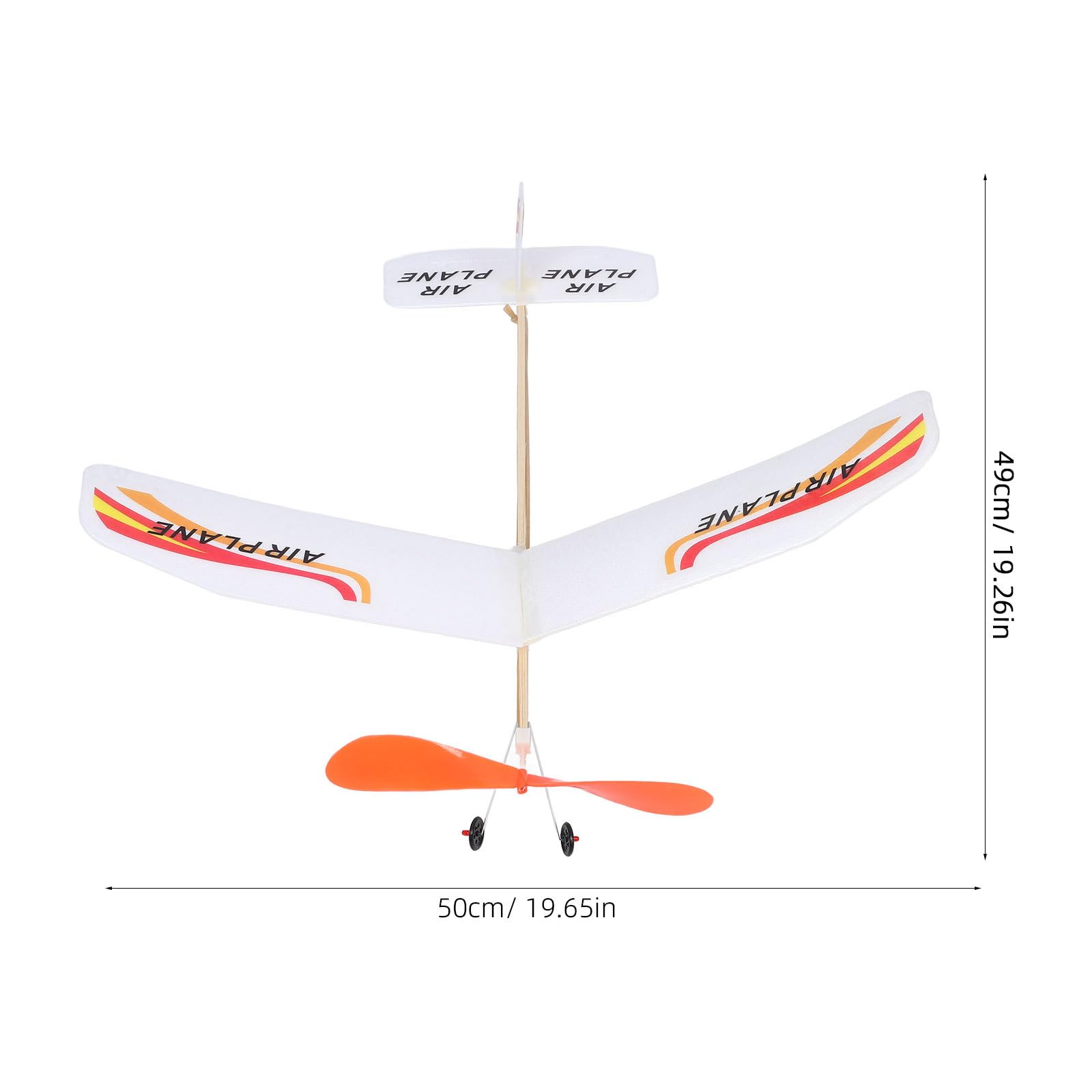 TOYANDONA Rubber Band Powered Airplane Model for Boys Diy Assembly Small Indoor Outdoor Flying Glider Educational Toy Lightweight Portable - Image 3