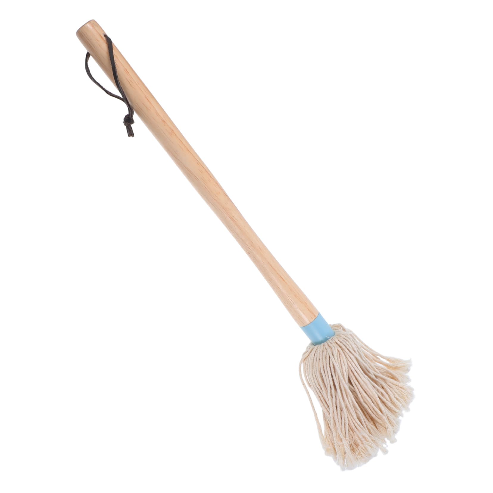 KICHOUSE Ergonomic Grip Bbq Brush Natural Wooden Handle Cotton Head Mop for Cooking Oil Absorption