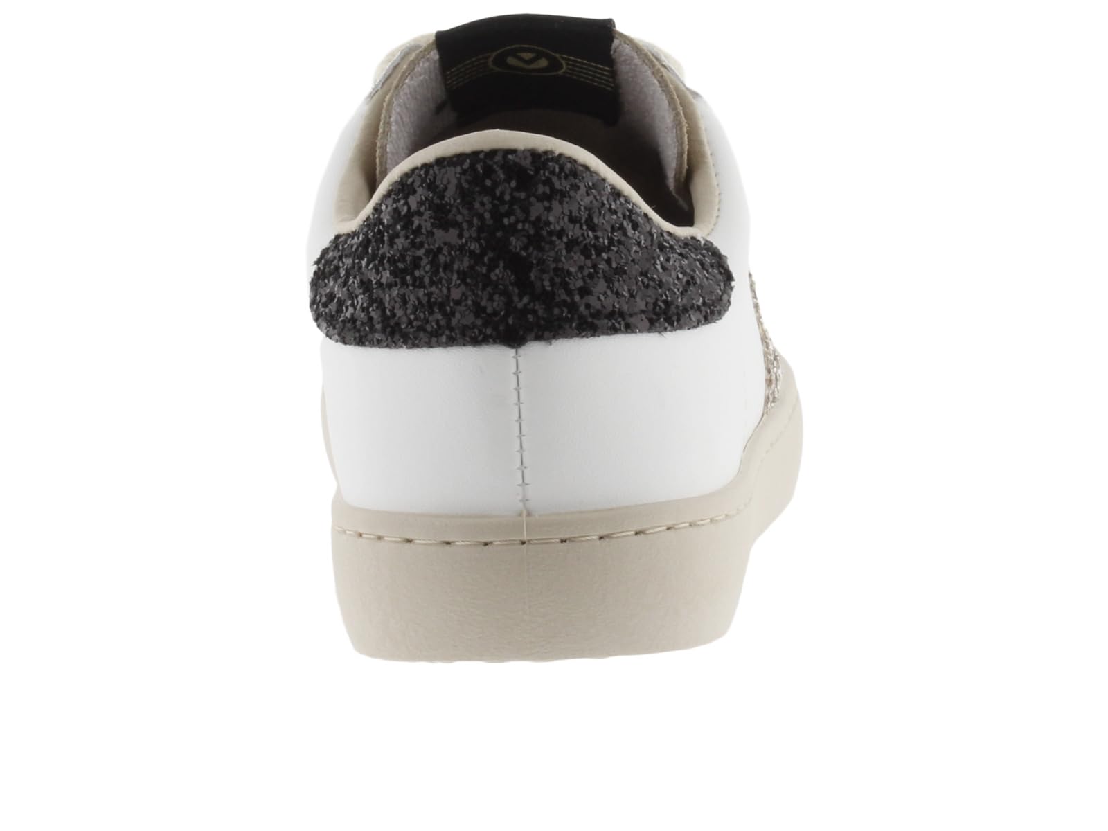 victoria Sneaker Berlin 1126228 | Lederoptik & Glitzer-Einsätze & Veloursleder-Zehe für Damen