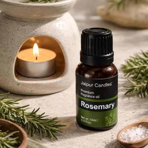 Image of Fragrance Oil | 15 ml | Aroma Oil for Home Fragrance | Best for Aromatherapy | Use in Diffusers, Candles, Air Fresheners (15ML, Rosemary)
