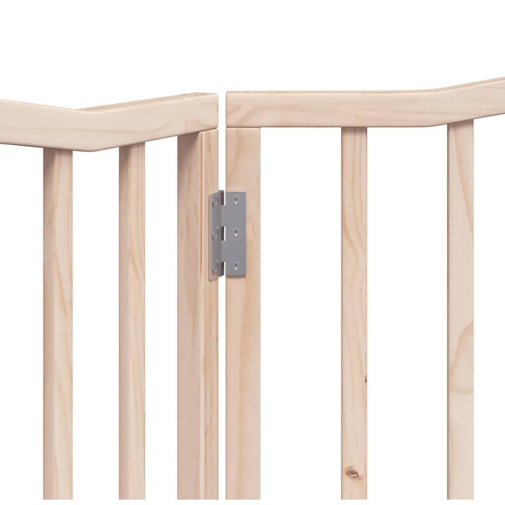 Barrera plegable de madera de álamo para perros, 2 piezas, 160 cm, puerta independiente para perros para salón, escaleras, 80 x 90 cm por panel, distancia entre rejillas, 6 cm