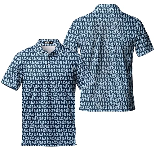 Polo para Hombre Manga Corta con Botones Camiseta de Golf Secado Rápido Casual miniatura 4