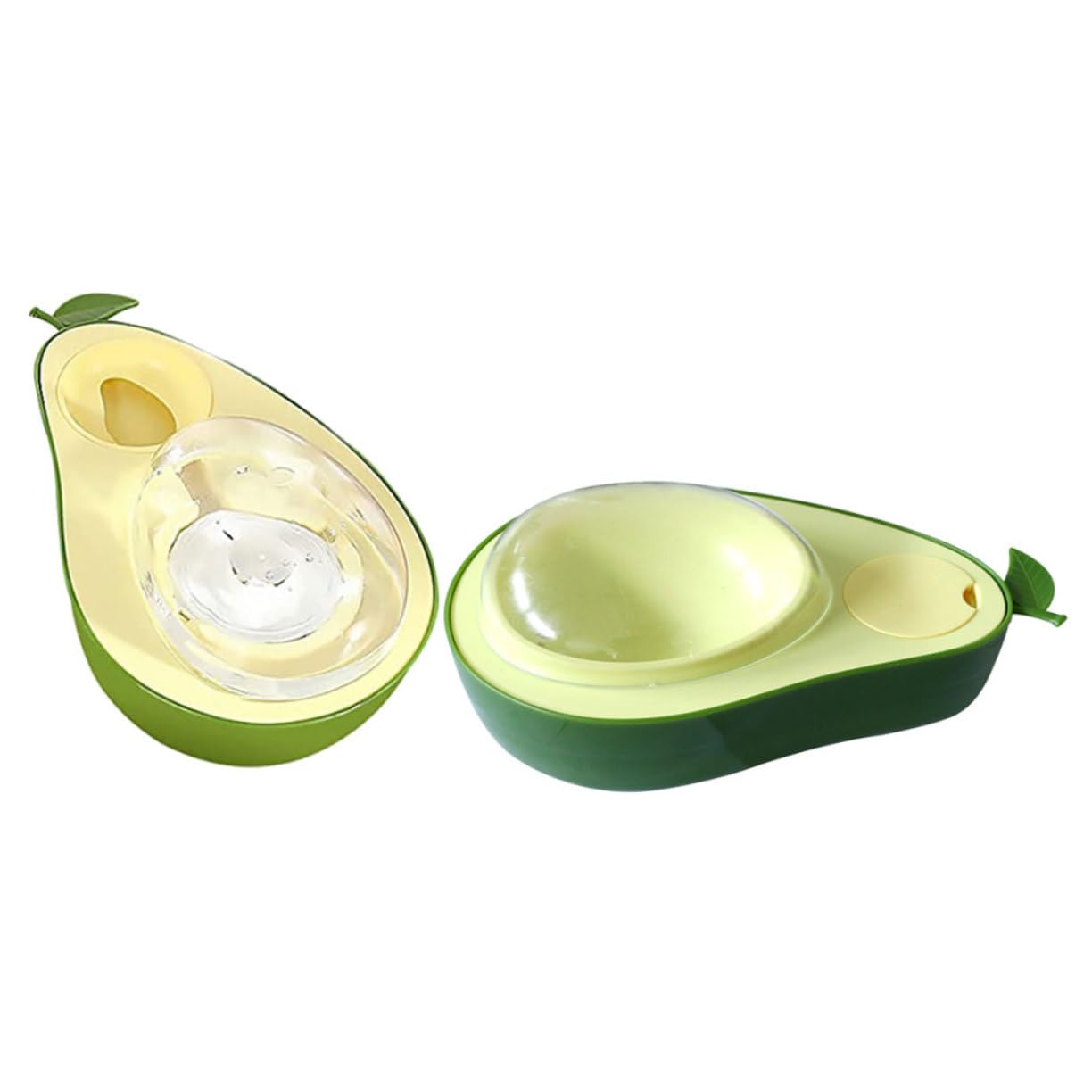 BESPORTBLE 2pezzi Ciotola Alimentazione Gatto Avocado Antiscivolo per Cibo e Acqua per Animali Domestici