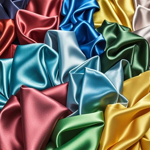 Tissu En Soie De Mûrier Lisse 19 Mommes 100 % Crêpe De Soie Satin Violet Couleur Pure Au Mètre Pour Doublure De Pyjama Artisanat Bricolage Décoration...