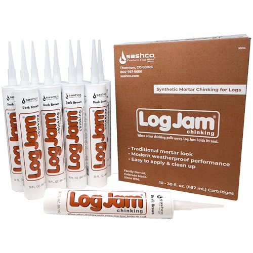 Sashco Log Jam Acrylic Latex Chinking Caulk 30 oz pack 10 miniatura 2