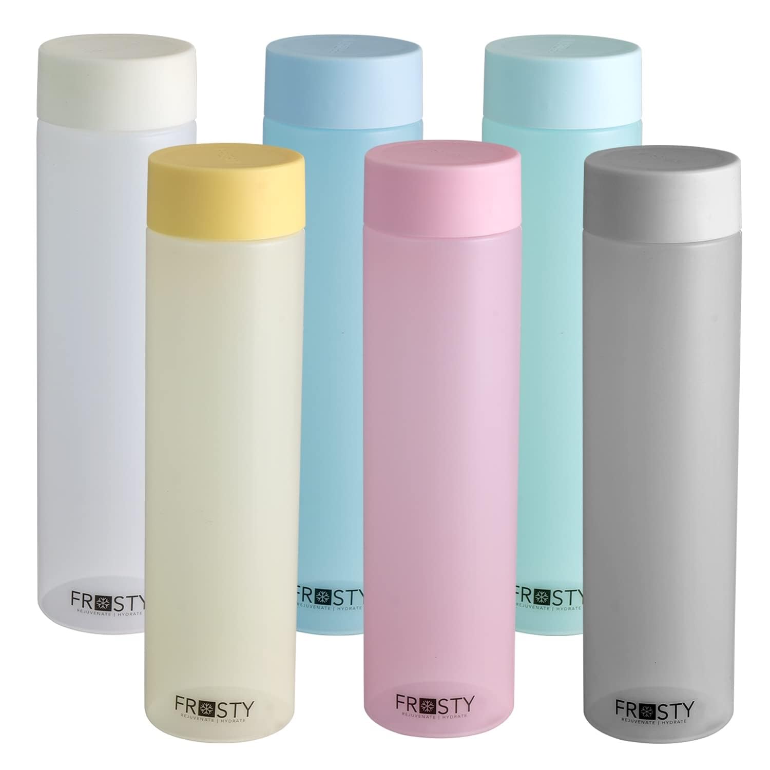 Nabhya Set Of 4PC Plastic Frosty Fridge Water Bottle Easy to Open| Leak Proof| BPA Free| Food Grade Water Bottle for Gift Set, Office, Gym, Home, School, Sports Fitness Outdoor, (B0D31MG65C) Amazon Price History, Amazon Price Tracker