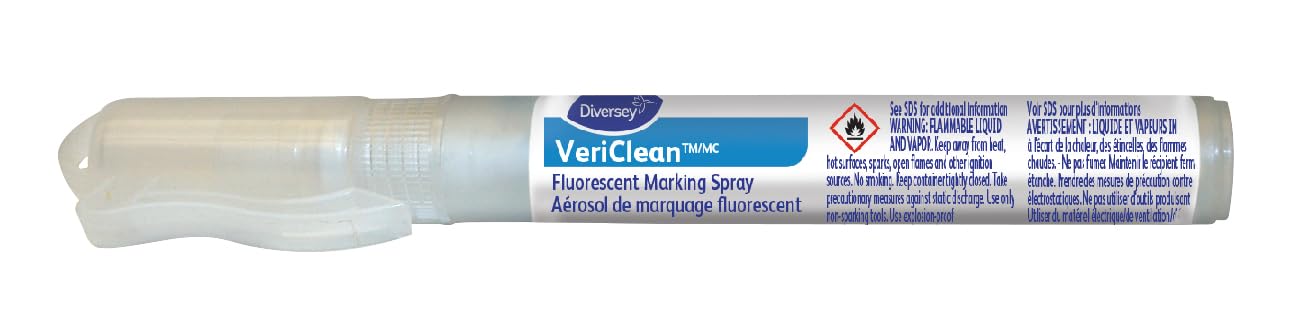 Diversey Vericlean Fluorescent Marking Spray, 10 Ml Spray, 6/carton, Black